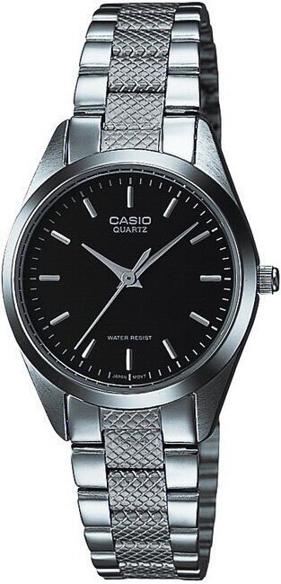 Casio LTP-1274D-1ADF Quartz Çelik Gri Siyah Kadran 26 mm Kadın Kol Saati