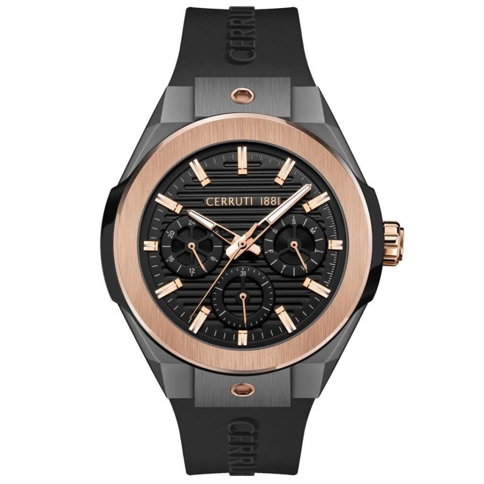 Cerruti 1881 CIWGQ2116908 Quartz Silikon Siyah 10 ATM 44 mm Erkek Kol Saati