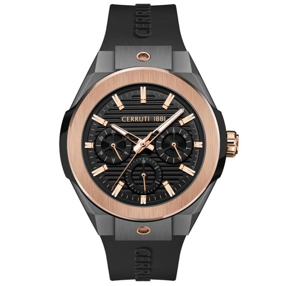 Cerruti 1881 CIWGQ2116908 Quartz Silikon Siyah 10 ATM 44 mm Erkek Kol Saati