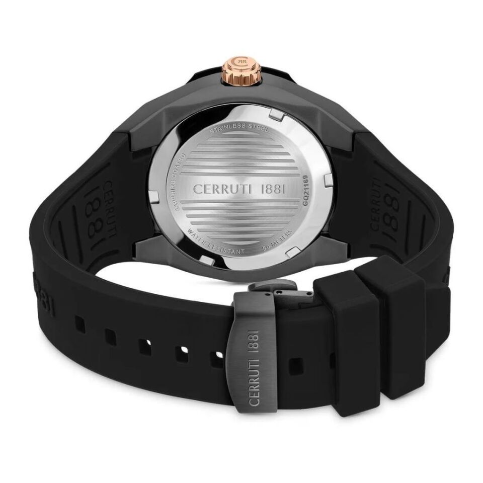 Cerruti 1881 CIWGQ2116908 Quartz Silikon Siyah 10 ATM 44 mm Erkek Kol Saati