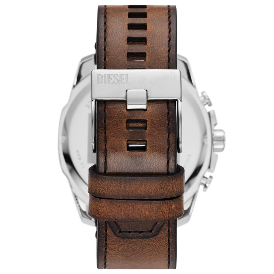 Diesel DZ4657 Quartz Deri Kahverengi Mavi Kadran 51 mm Erkek Kol Saati