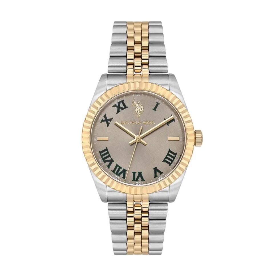 U.s. Polo Assn. USPA1111-08 Quartz Çelik Altın/Gri Füme Kadran Erkek Kol Saati