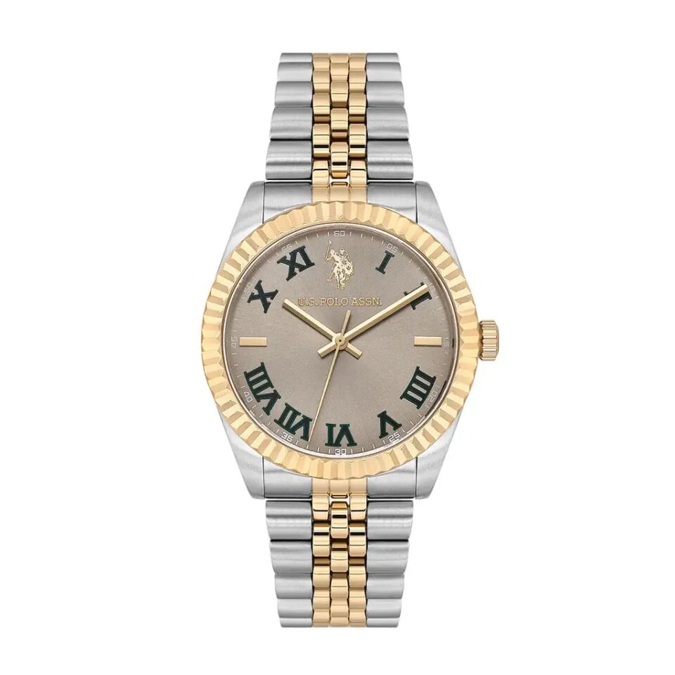 U.s. Polo Assn. USPA1111-08 Quartz Çelik Altın/Gri Füme Kadran Erkek Kol Saati