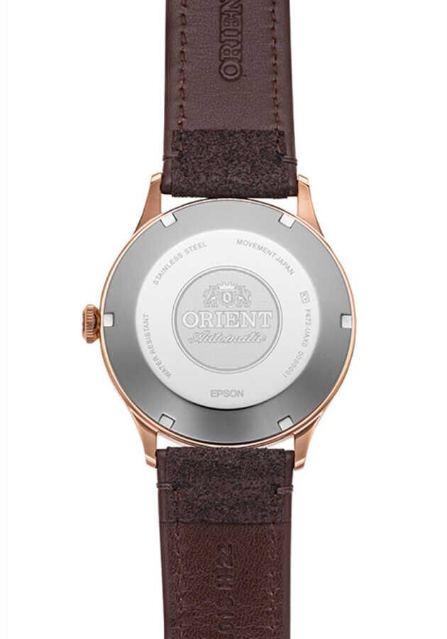 Orient RA-AC0P04Y10B Otomatik Deri Kahverengi Kristal Cam 42 mm Erkek Kol Saati