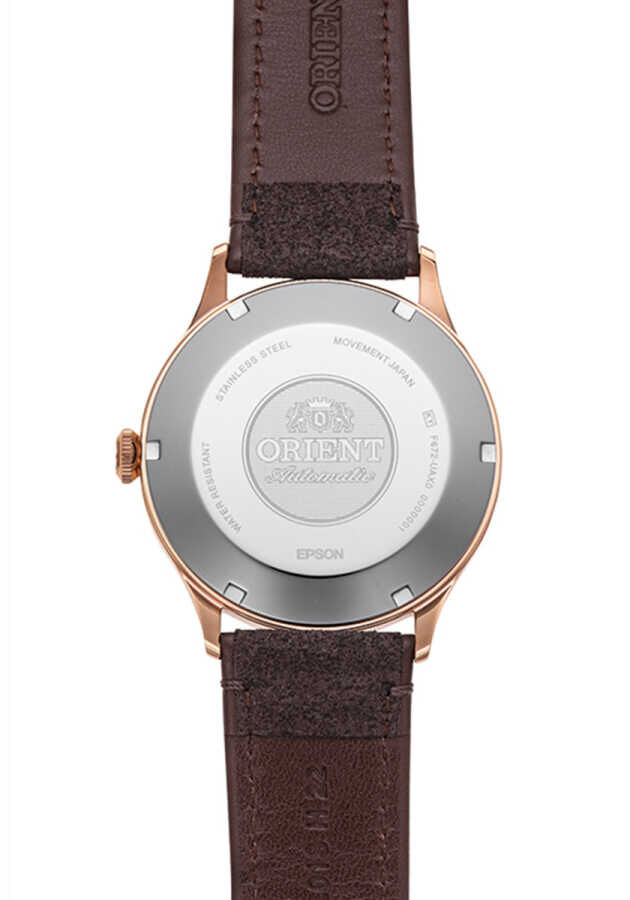Orient RA-AC0P04Y10B Otomatik Deri Kahverengi Kristal Cam 42 mm Erkek Kol Saati