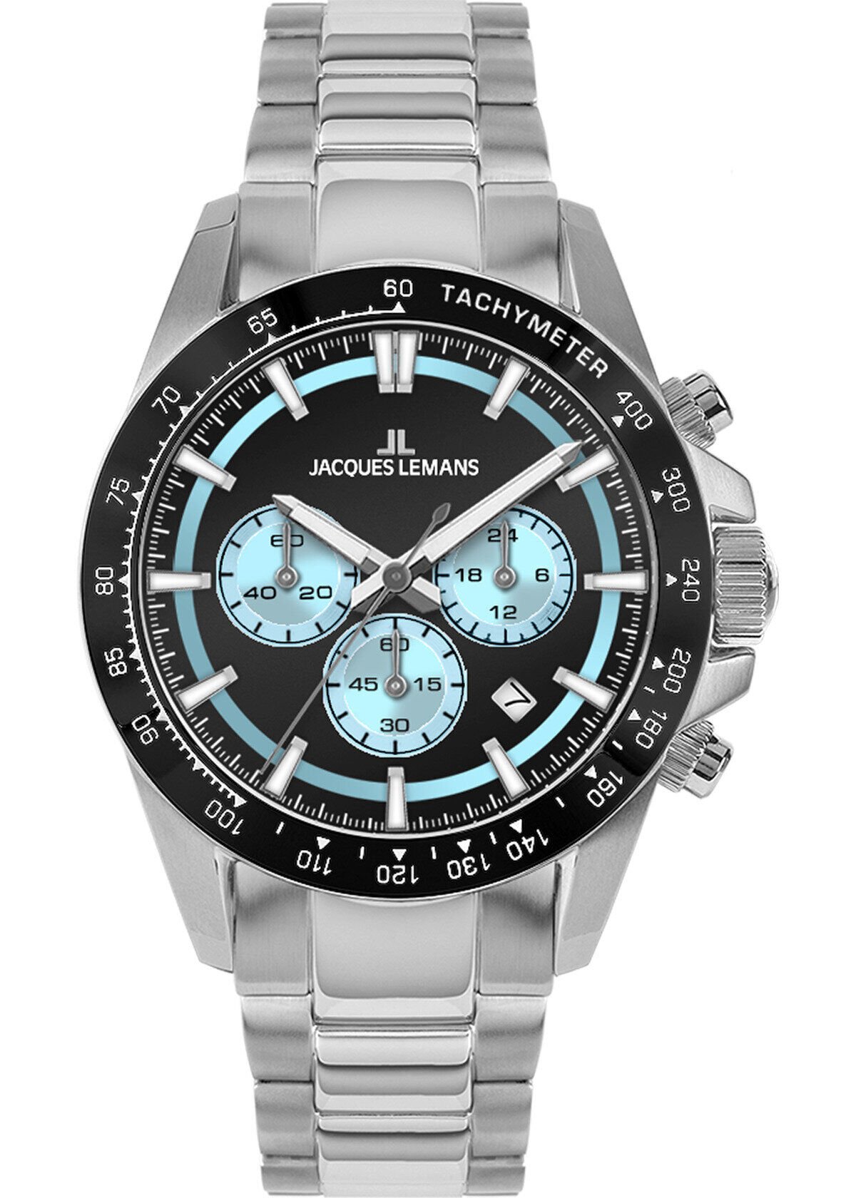 Jacques Lemans Liverpool JL.1-2207B Quartz Çelik Gri 20 ATM 43 mm Erkek Kol Saati