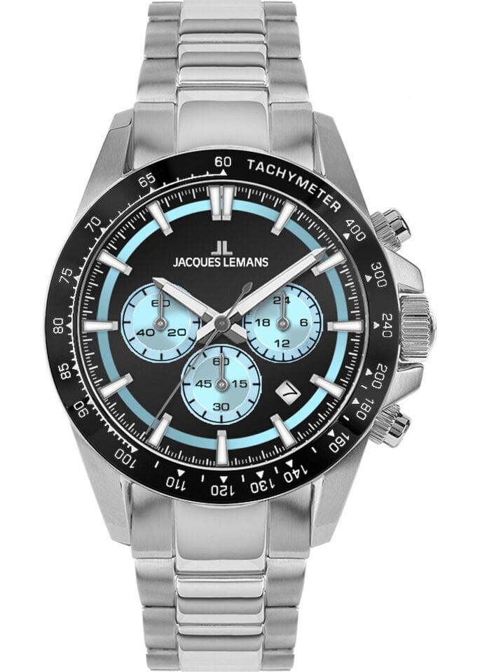 Jacques Lemans Liverpool JL.1-2207B Quartz Çelik Gri 20 ATM 43 mm Erkek Kol Saati