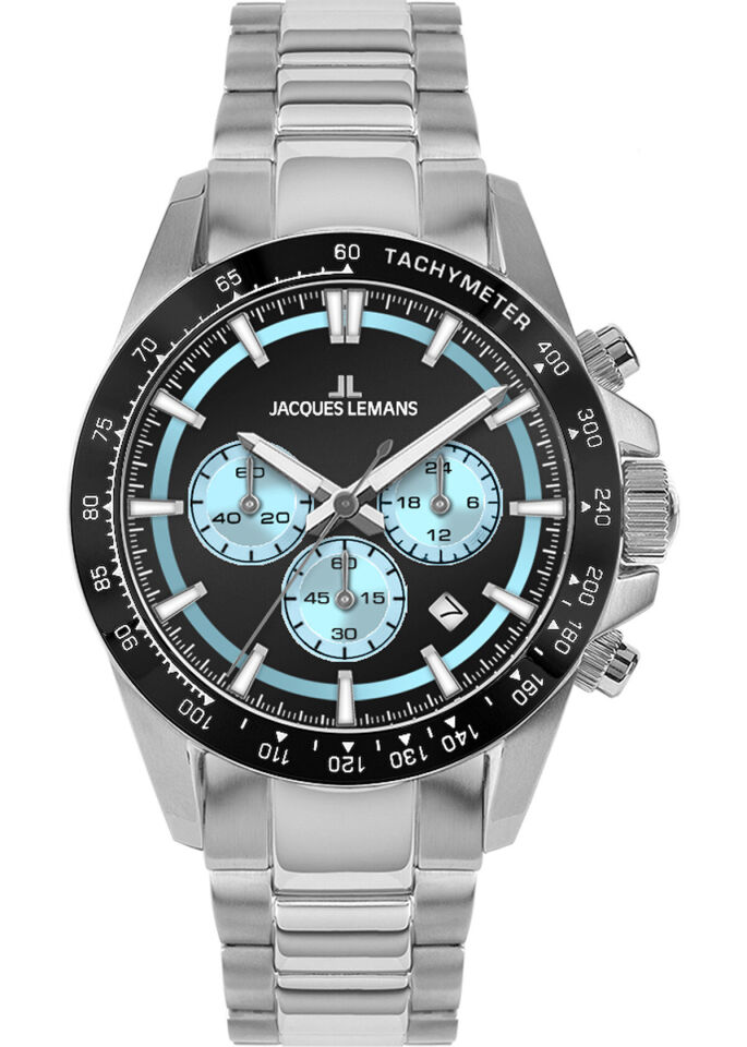 Jacques Lemans Liverpool JL.1-2207B Quartz Çelik Gri 20 ATM 43 mm Erkek Kol Saati