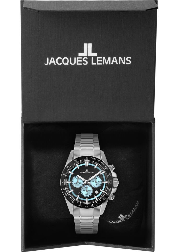 Jacques Lemans Liverpool JL.1-2207B Quartz Çelik Gri 20 ATM 43 mm Erkek Kol Saati