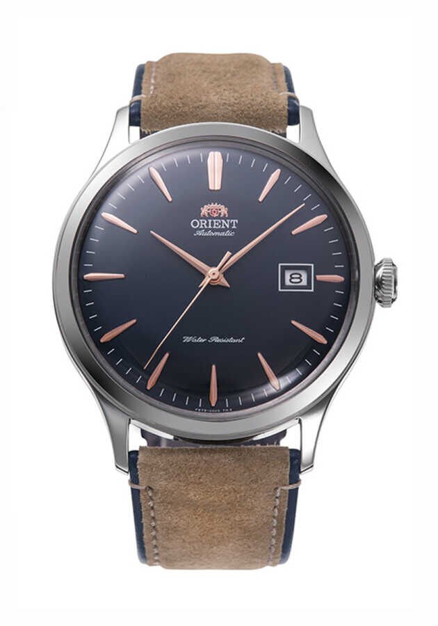 Orient RA-AC0P02L10B Otomatik Deri Kahverengi Kristal Cam 42 mm Erkek Kol Saati