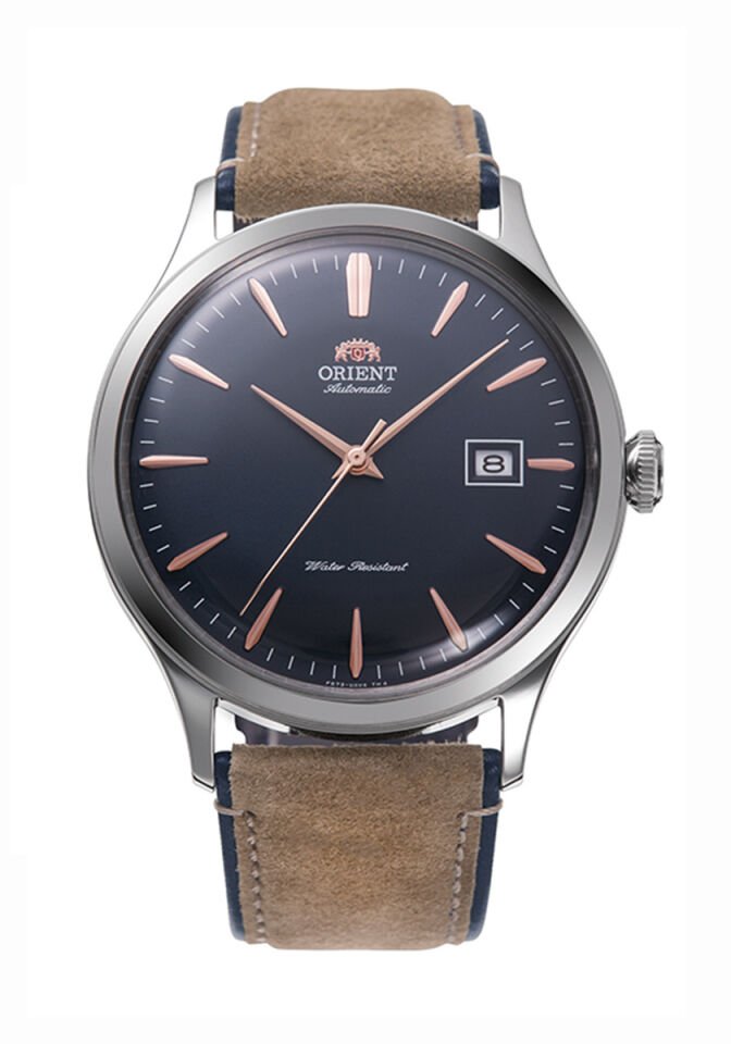 Orient RA-AC0P02L10B Otomatik Deri Kahverengi Kristal Cam 42 mm Erkek Kol Saati