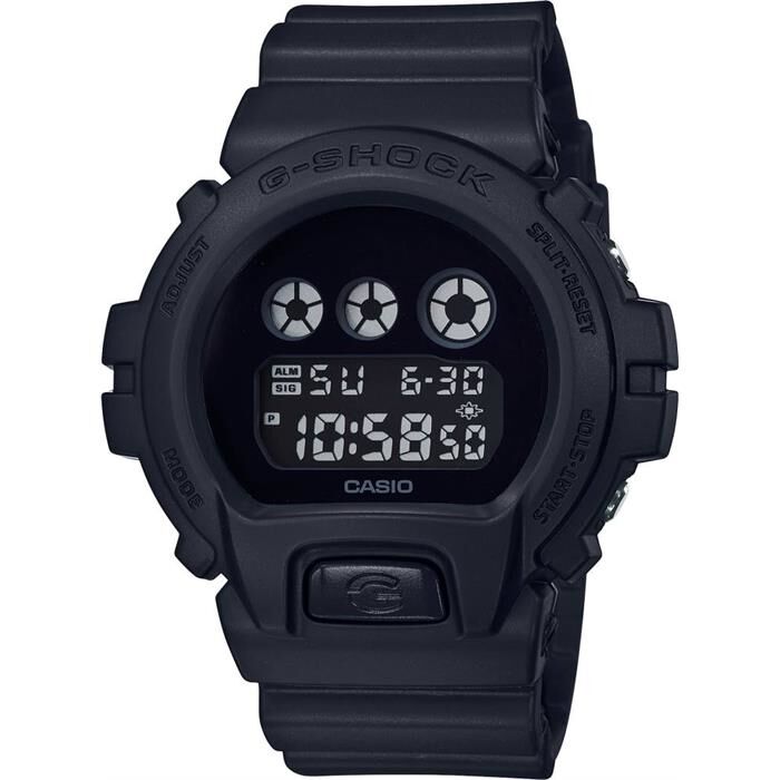 Casio DW-6900BBA-1DR Quartz Dijital Silikon Siyah 20 ATM 50 mm Erkek Kol Saati