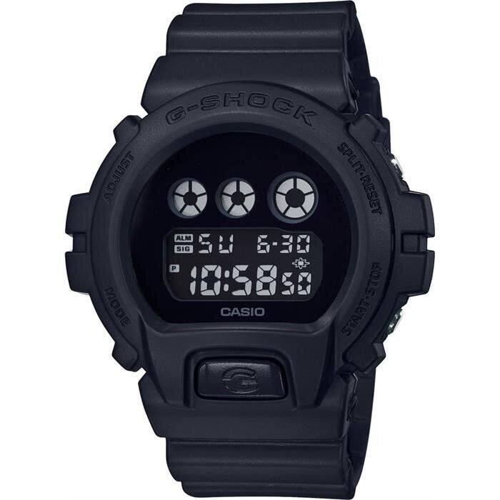 Casio DW-6900BBA-1DR Quartz Dijital Silikon Siyah 20 ATM 50 mm Erkek Kol Saati