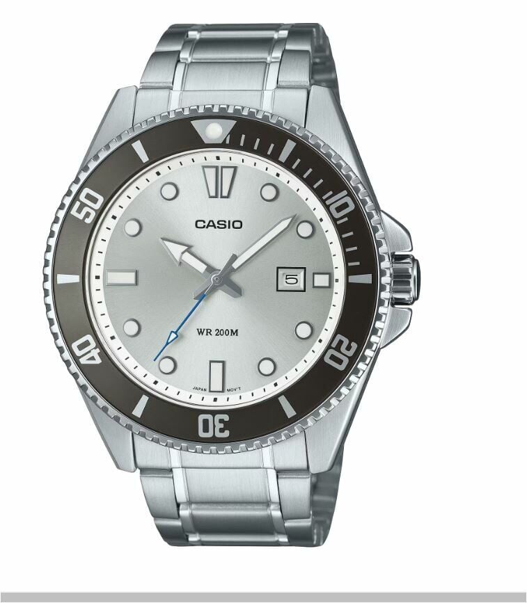 Casio MDV-107D-7AVDF Quartz Çelik Gri 20 ATM 46 mm