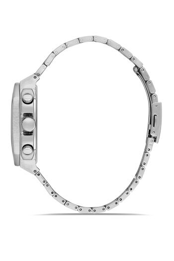Ferro FM11485A-A15 Quartz Çelik Gri Turkuaz Kadran 40 mm Erkek Kol Saati