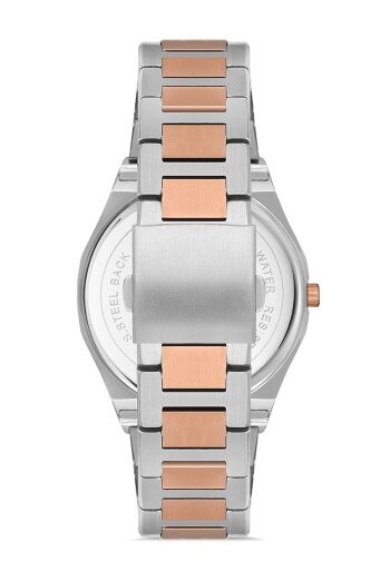 Ferro 41 mm Rose ve Gümüş Çelik Kordon Erkek Kol Saati F40092A-E F40092A-E