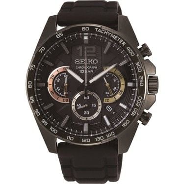 Seiko SSB349P1 Quartz Silikon Siyah 10 ATM 44 mm Erkek Kol Saati