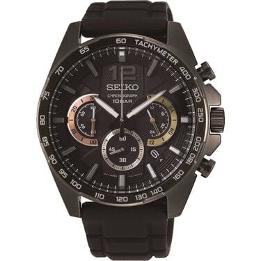Seiko SSB349P1 Quartz Silikon Siyah 10 ATM 44 mm Erkek Kol Saati