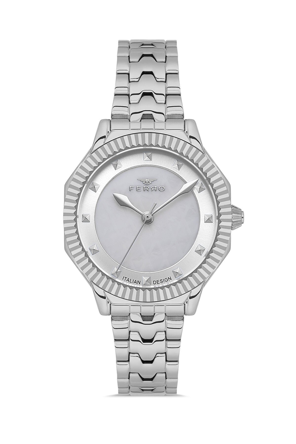 Ferro FL21632AWT-A Quartz Çelik Gri 32 mm Kadın Kol Saati