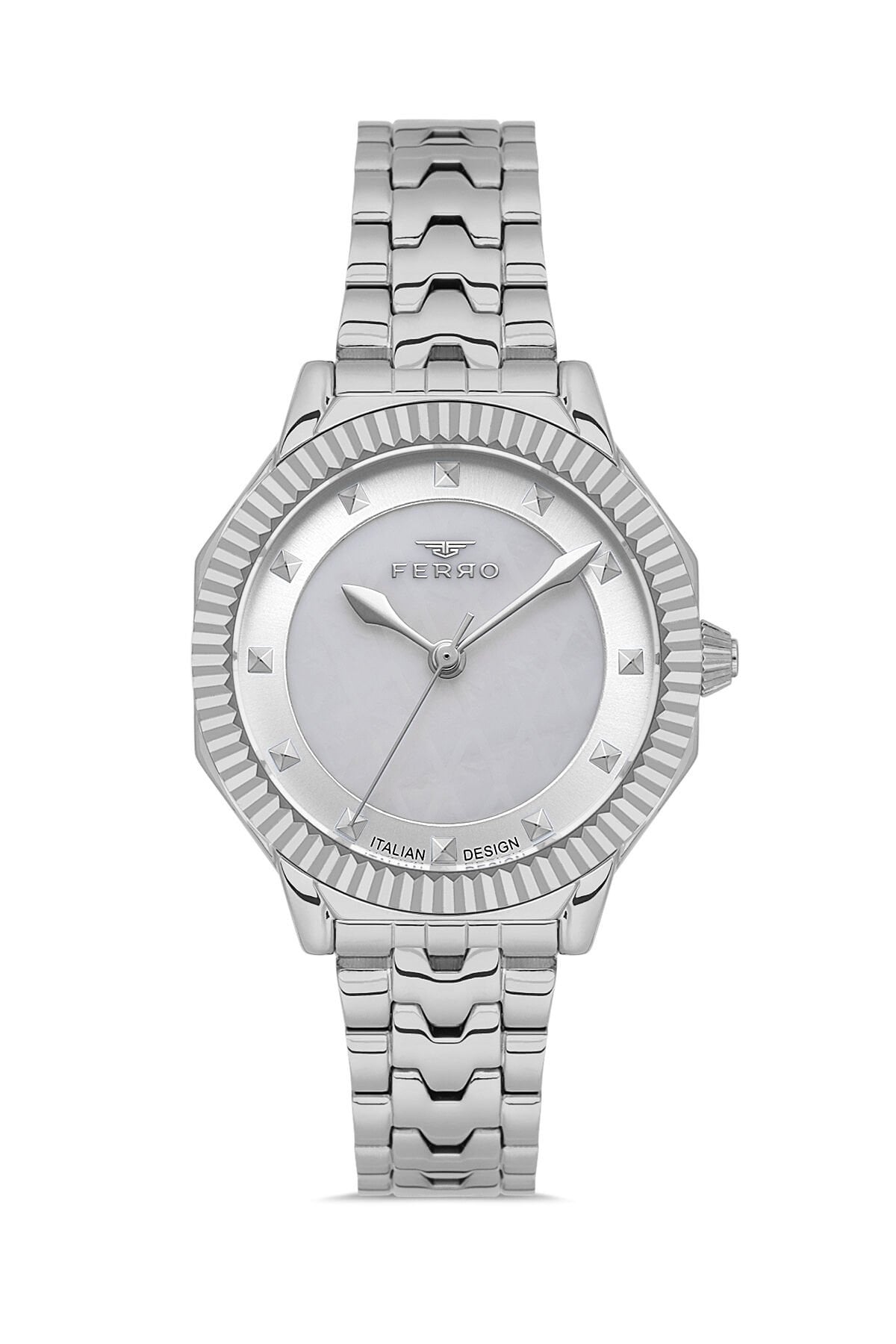 Ferro FL21632AWT-A Quartz Çelik Gri 32 mm Kadın Kol Saati