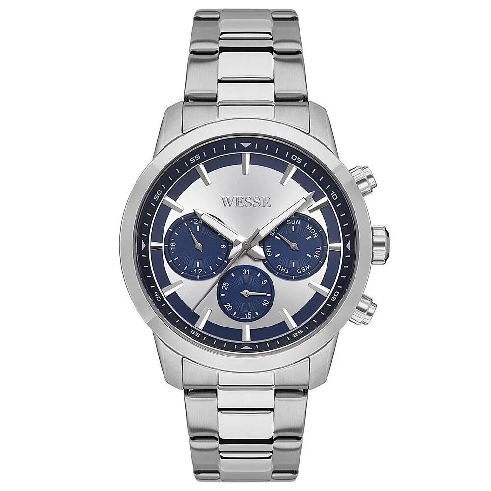 Wesse WWG207203 Quartz Çelik Gri 44 mm Erkek Kol Saati