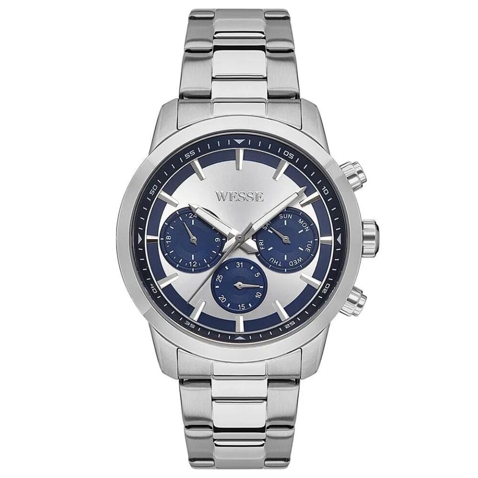 Wesse WWG207203 Quartz Çelik Gri 44 mm Erkek Kol Saati