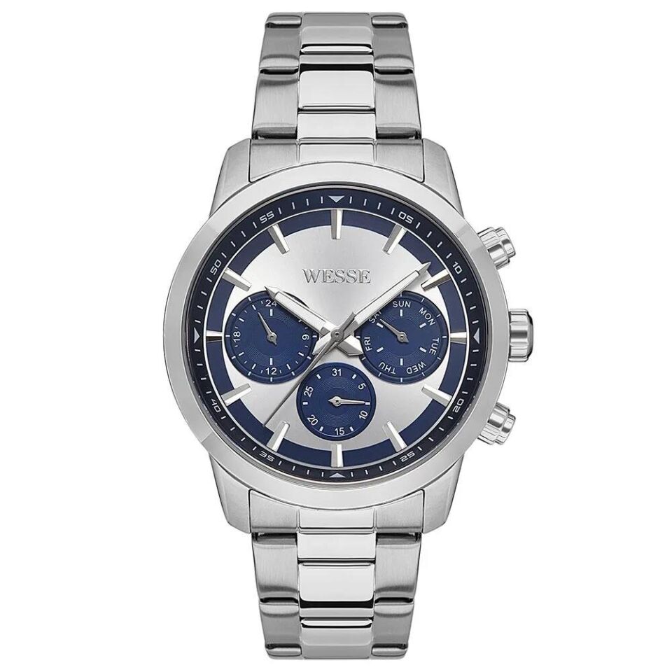 Wesse WWG207203 Quartz Çelik Gri 44 mm Erkek Kol Saati