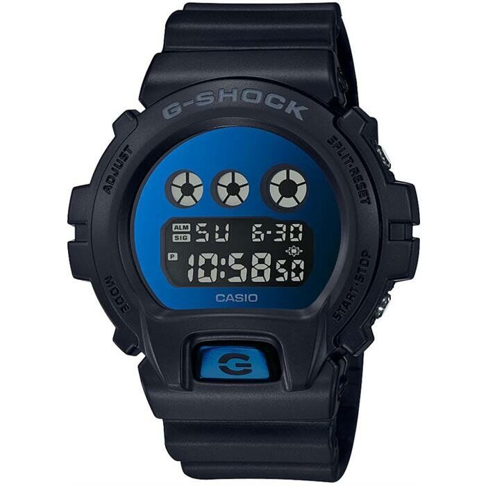 Casio DW-6900MMA-2DR Quartz Silikon Siyah 20 ATM 50 mm Erkek kol Saati