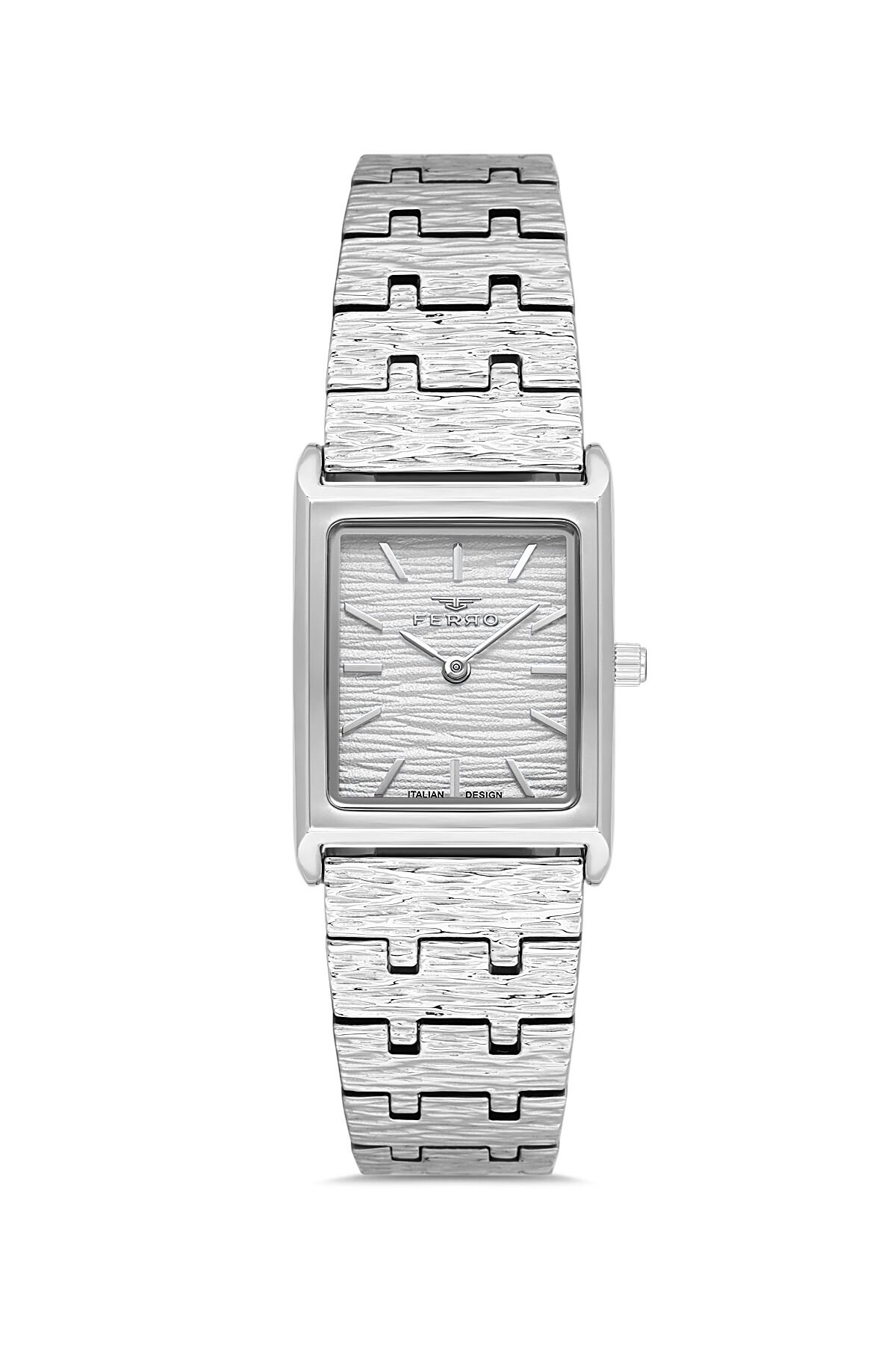 Ferro FL21599AWT-A Quartz Çelik Gri 22 mm Kadın Kol Saati