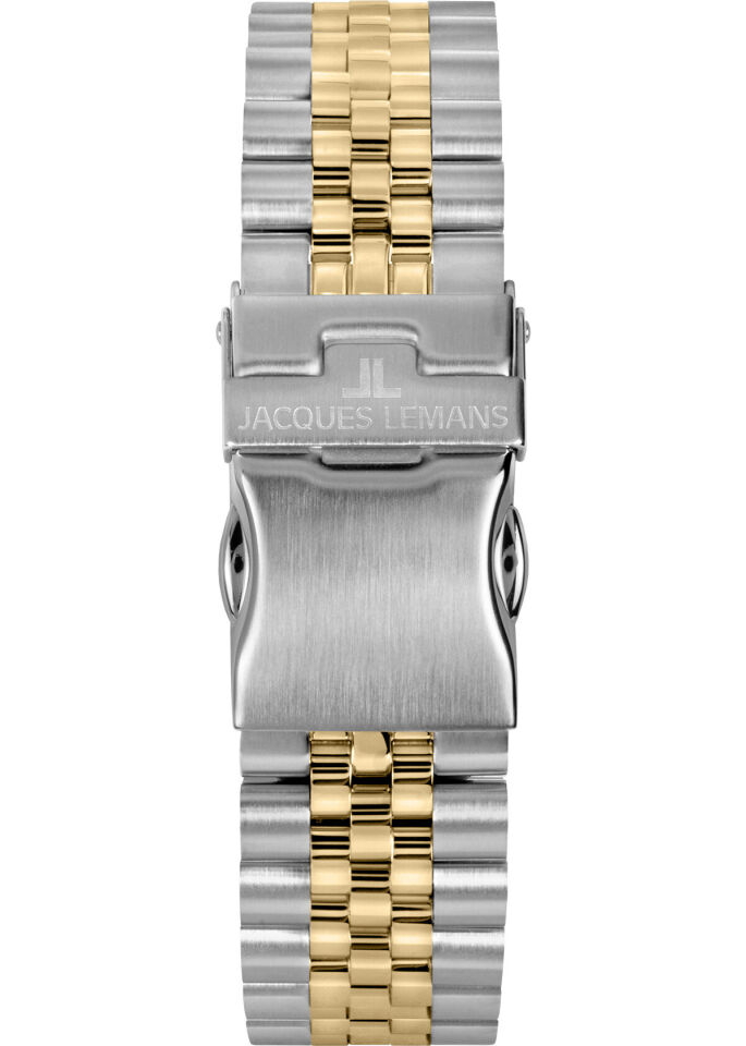 Jacques Lemans Liverpool JL.1-2205N Quartz Çelik Altın/Gri Siyah Kadran 20 ATM 41 mm Erkek Kol Saati