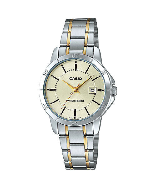 Casio LTP-V004SG-9AUDF Quartz Çelik Gri Altın Rengi 30 mm Kadın Kol Saati