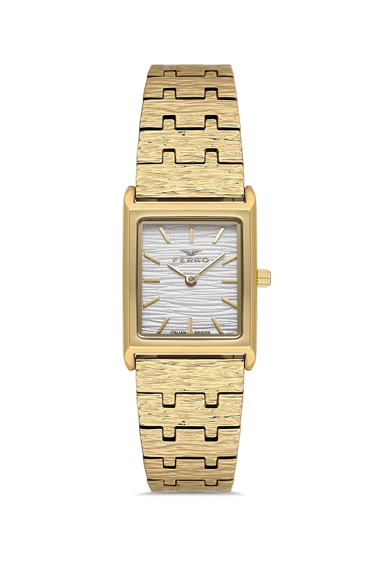 Ferro FL21599AWT-B Quartz Çelik Altın Rengi 22 mm Kadın Kol Saati