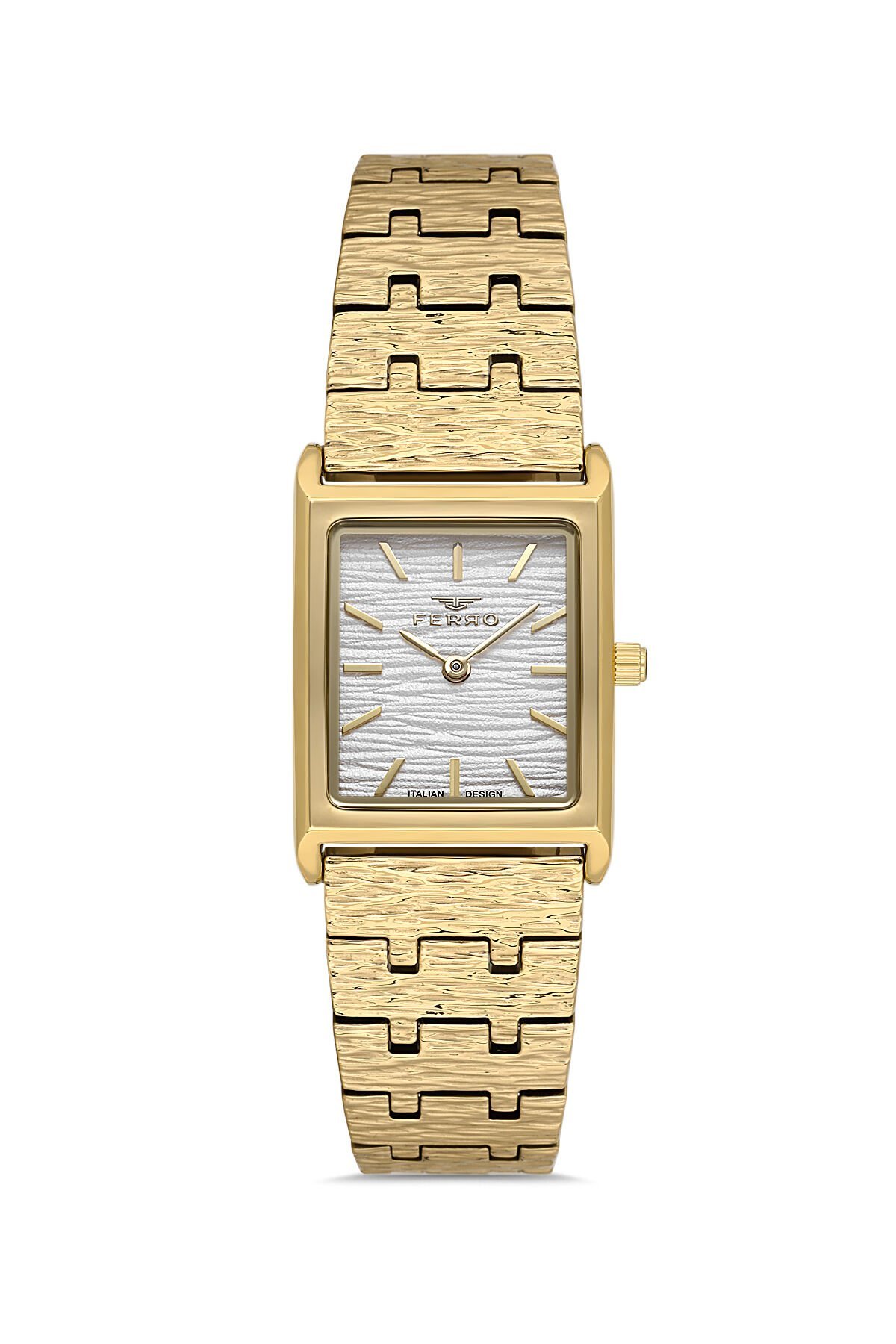 Ferro FL21599AWT-B Quartz Çelik Altın Rengi 22 mm Kadın Kol Saati