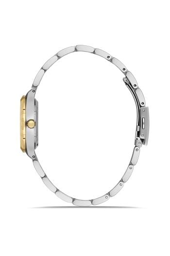 Ferro Quartz Çelik Altın/Gri 32 mm Kadın Kol Saati