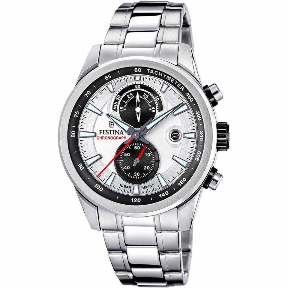 Festina F20694/1 Quartz Çelik Gri 10 ATM 44 mm Erkek Kol Saati