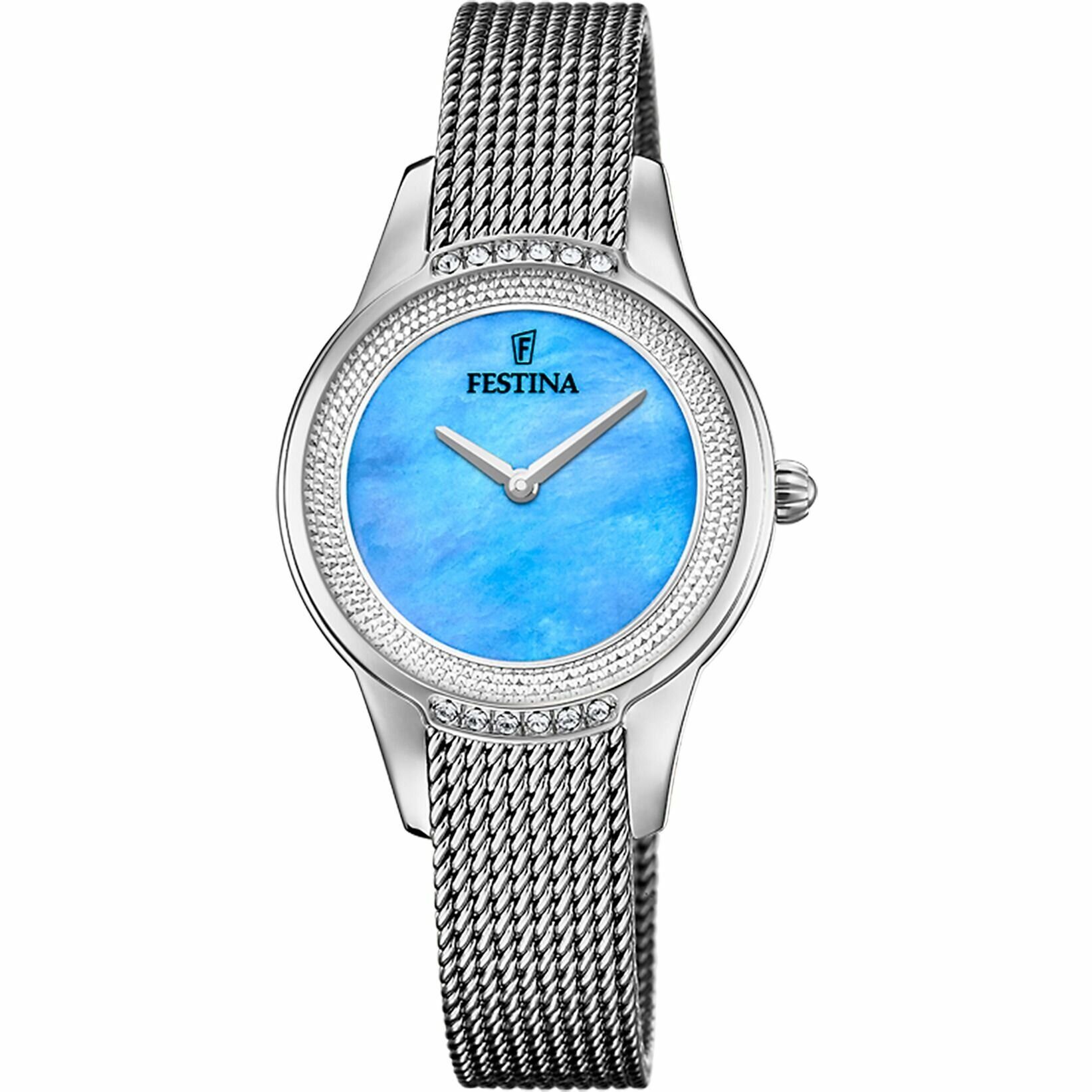 Festina F20494/8 Mademoıselle Quartz Çelik Gri Mavi Kadran 30 mm Kadın Kol Saati