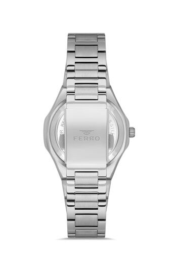 Ferro Quartz Çelik Gri 24 mm Kadın Kol Saati