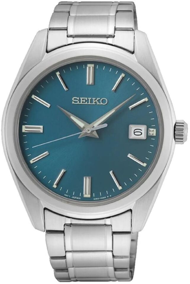 Seiko SUR525P Quartz Çelik Gri Mavi Kadran 40 mm Erkek Kol Saati