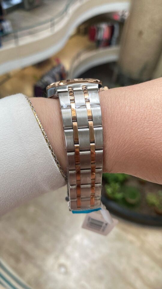 Ferro Quartz Çelik Rose Gri Lacivert Kadran 32 mm Kadın Kol Saati