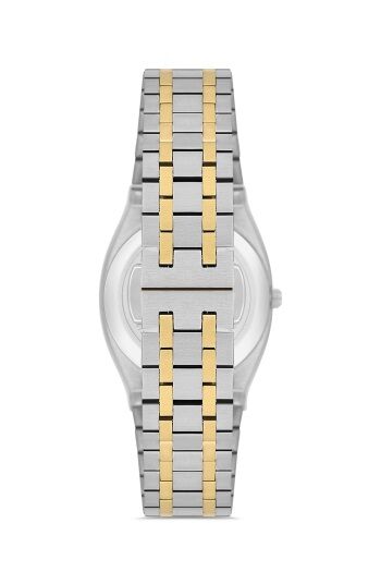 Ferro Quartz Çelik Altın/Gri Gümüş Kadran 32 mm Kadın Kol Saati