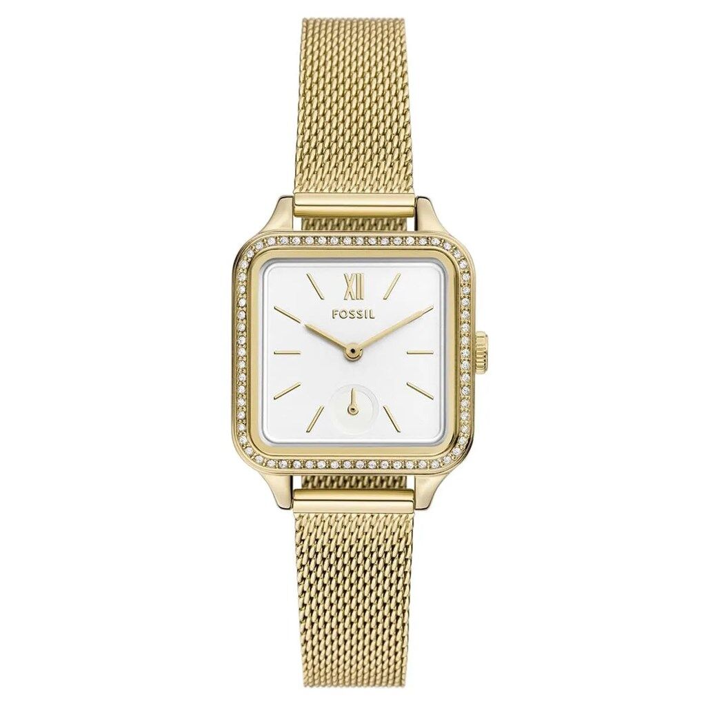 Fossil FBQ3972 Quartz Çelik Hasır 28 mm Kadın Kol Saati