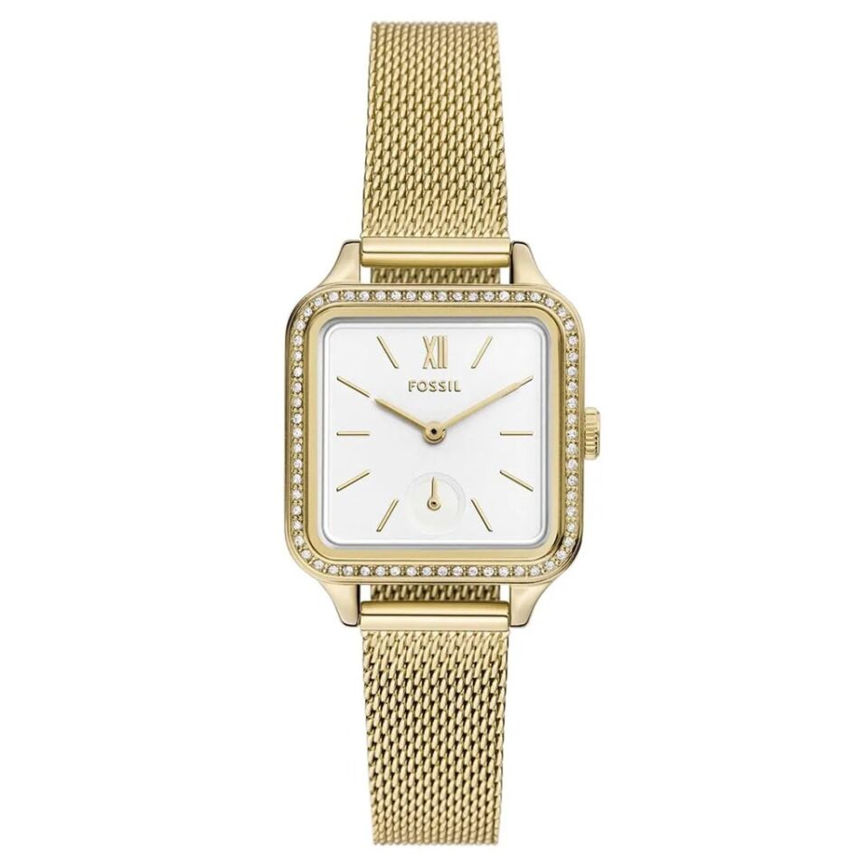 Fossil FBQ3972 Quartz Çelik Hasır 28 mm Kadın Kol Saati
