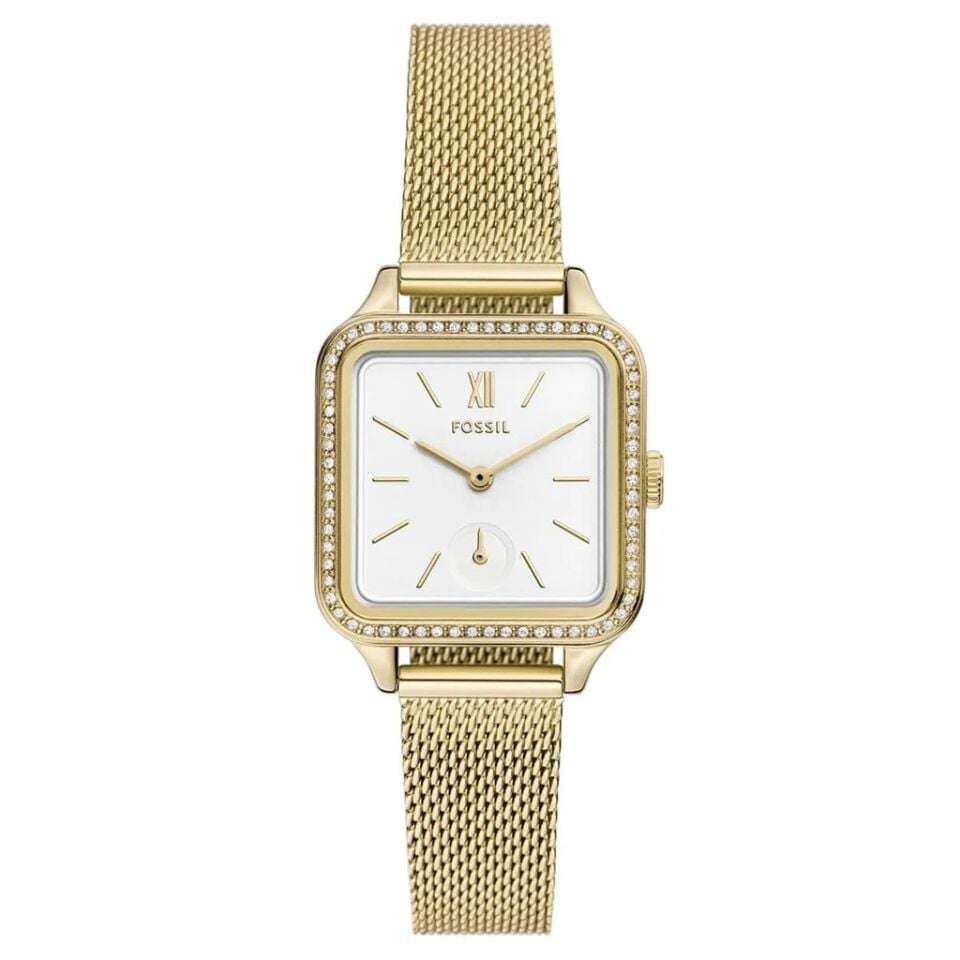 Fossil FBQ3972 Quartz Çelik Hasır 28 mm Kadın Kol Saati