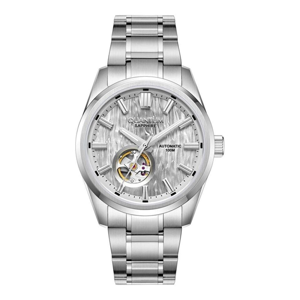 Quantum QMG1192.300 Otomatik Çelik Gri Safir Cam 10 ATM 41 mm Erkek Kol Saati