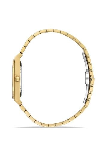 Ferro FL43003A-B Quartz Çelik Altın Rengi Gümüş Kadran 32 mm Kadın Kol Saati