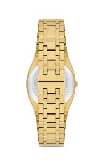 Ferro Quartz Çelik Altın Rengi Gümüş Kadran 32 mm Kadın Kol Saati