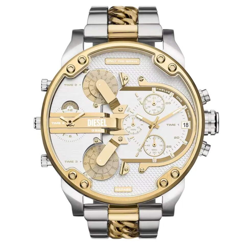 Diesel DZ7486 Quartz Çelik Sarı-Gri 57 mm Erkek Kol Saati