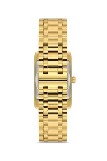 Ferro Sarı Çelik Kordon Kadın Kol Saati FL43005A-B6 3ATM Su Geçirmez 2 Yıl Garantili HediyePaketli