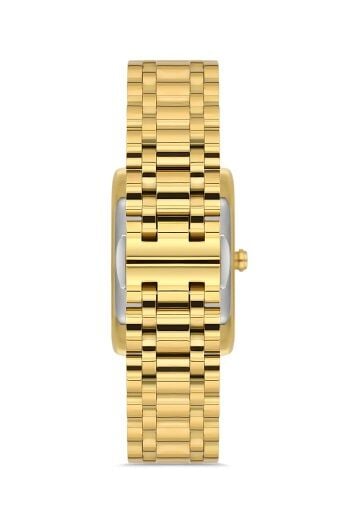 Ferro Sarı Çelik Kordon Kadın Kol Saati FL43005A-B6 3ATM Su Geçirmez 2 Yıl Garantili HediyePaketli