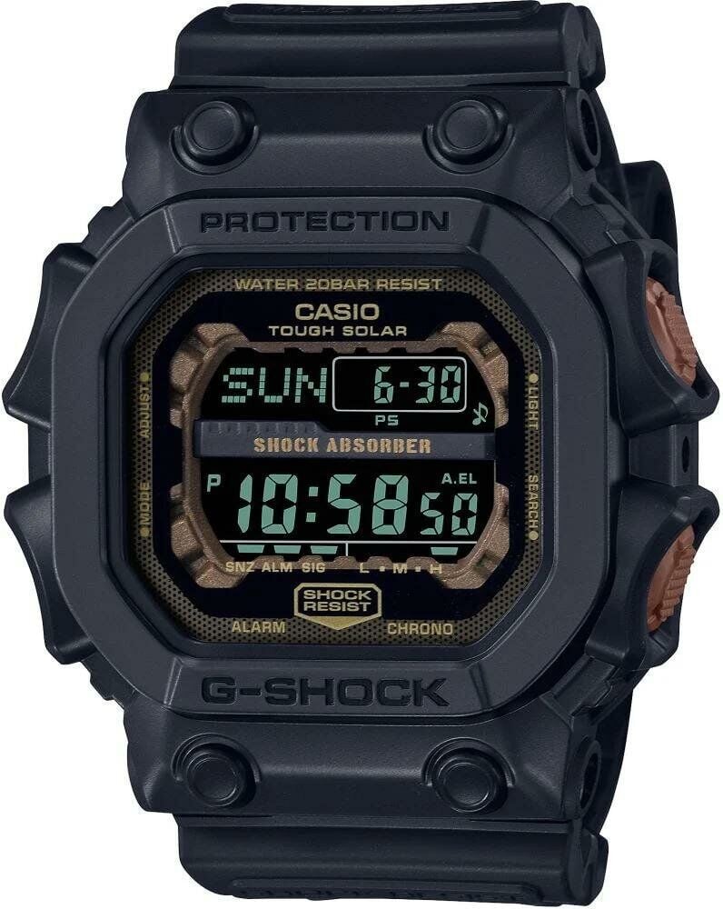 Casio GX-56RC-1DR Quartz Dijital Silikon Siyah 20 ATM 54 mm Erkek Kol Saati